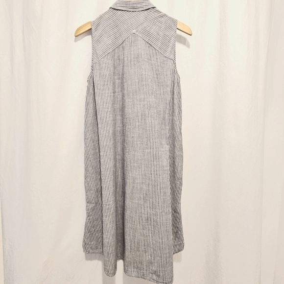 🇪🇦 Zara - Striped Sleeveless Shirt Dress - Picture 10 of 12